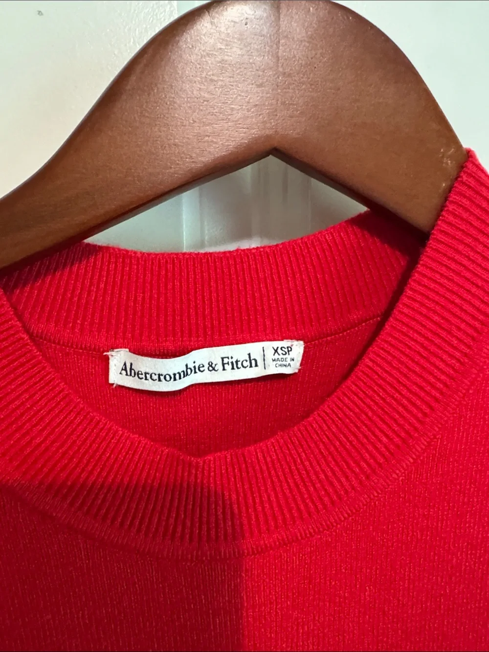 Abercrombie & Fitch streamlined red