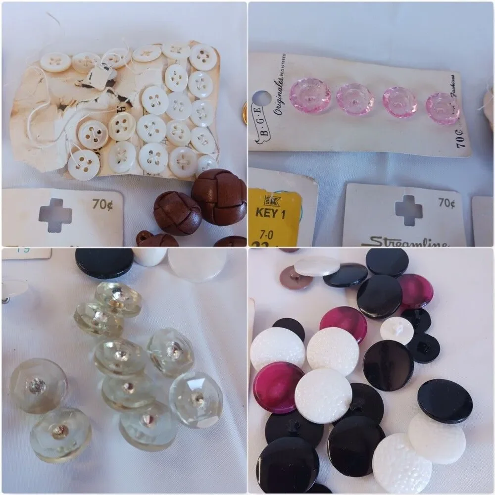 Unbranded vintage buttons