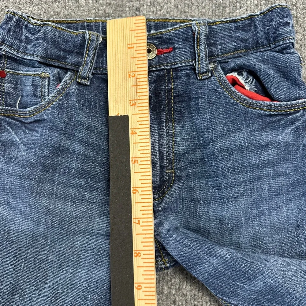 Wrangler Jeans Boys Size 7 Regular Blue Slim Fit Adjustable Waist Denim 5TELWDN