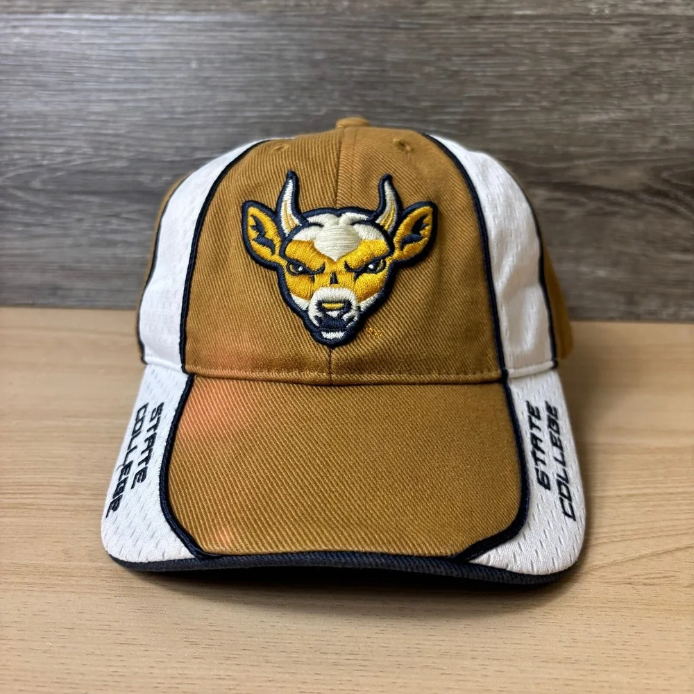 State College Spikes Hat Cap Strap Back Brown‎ MiLB Baseball Adjustable