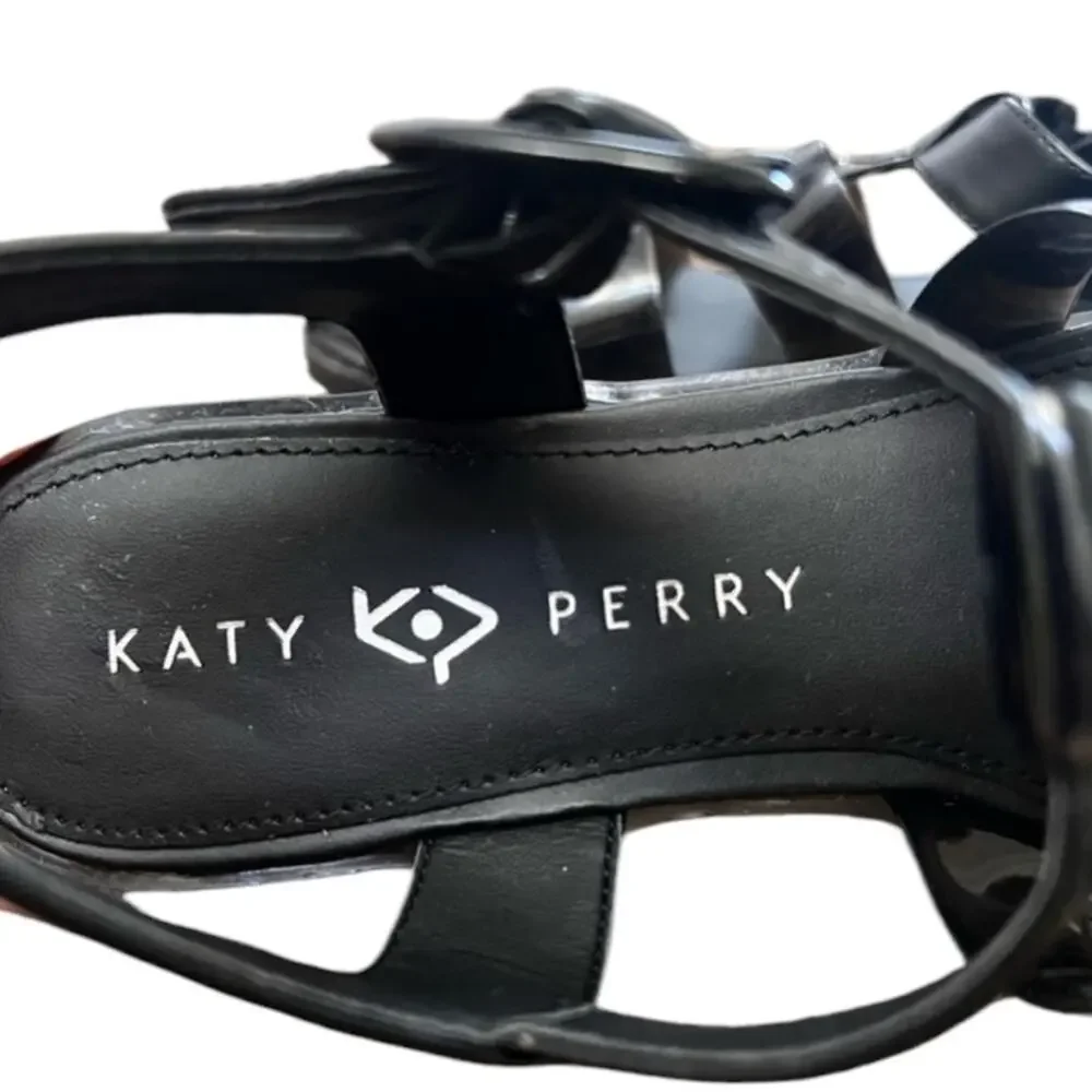 ^NWOT KATY PERRY The Geli Fisherman Sandal in Black - Sz 8.5