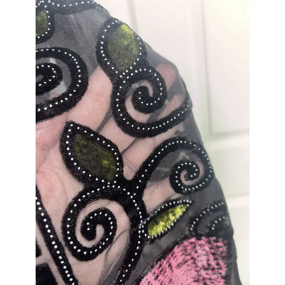 Vintage vtg silk