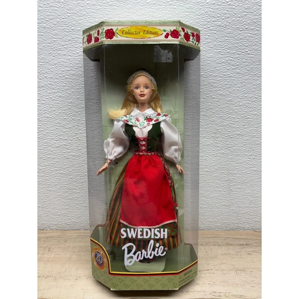 Vtg 1999 Mattel Swedish Barbie Doll 12