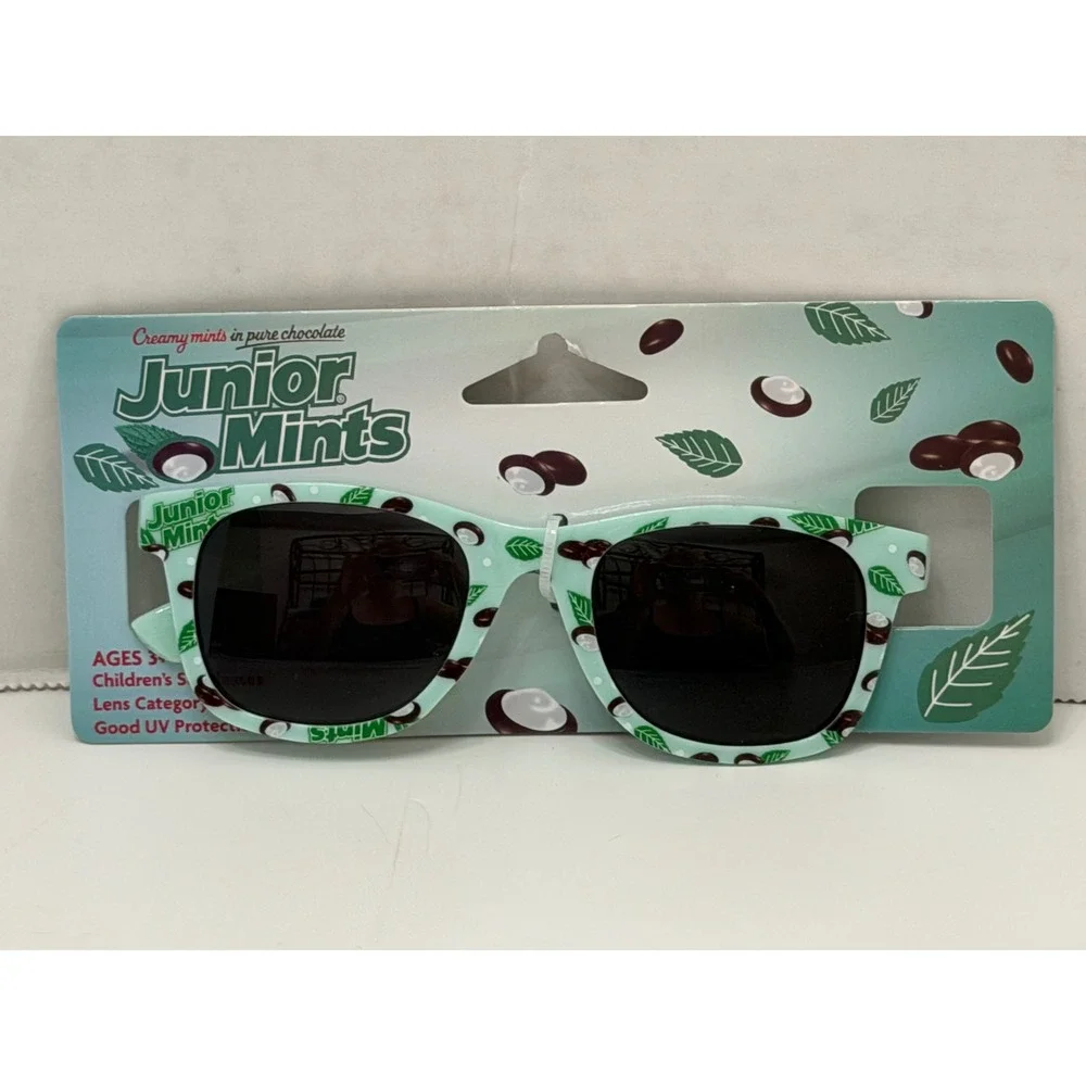 Junior Mints Childrens Sunglasses Mint Green Candy Novelty UV Protection Ages 3+