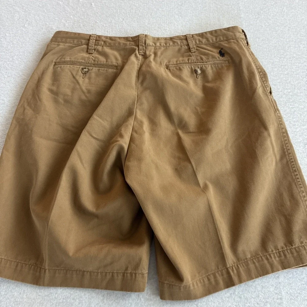 Polo Ralph Lauren Relaxed Fit Shorts Mens 36 Khaki Blue Cotton Chino Lot of 2