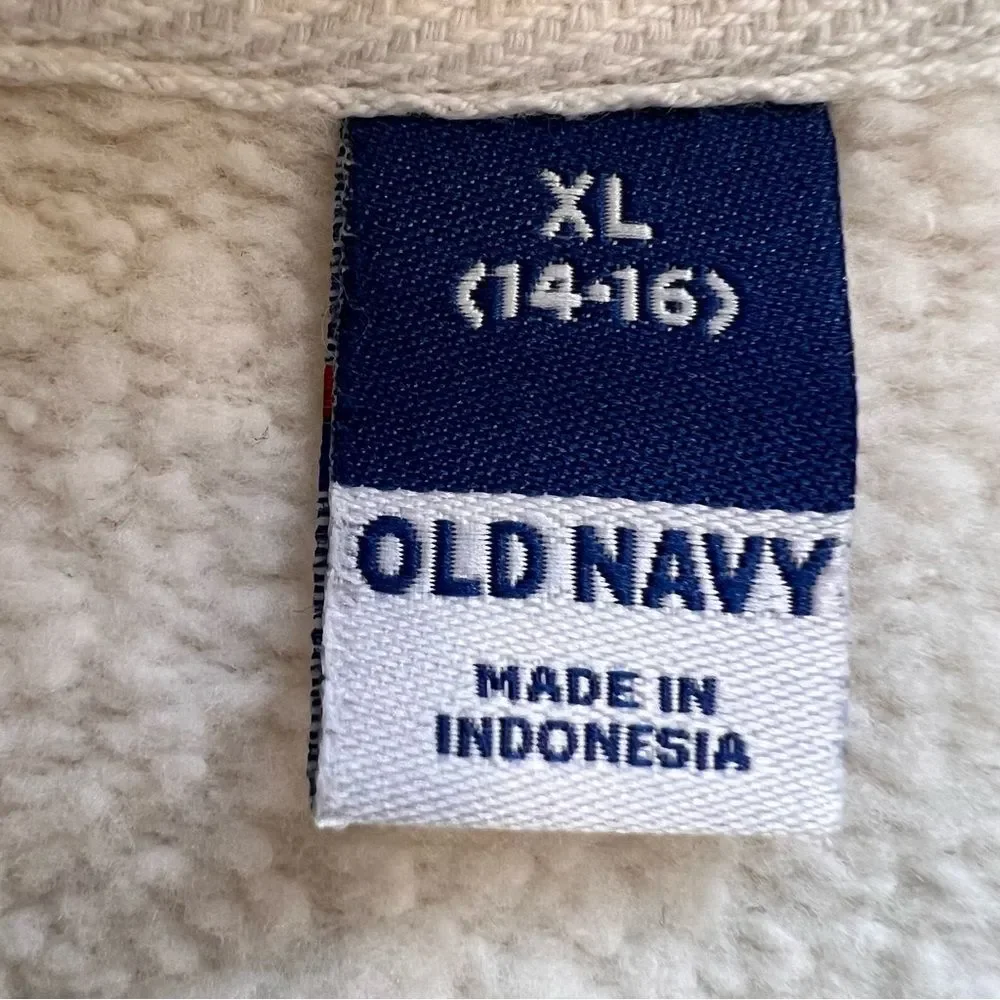 Old Navy cream hoodie