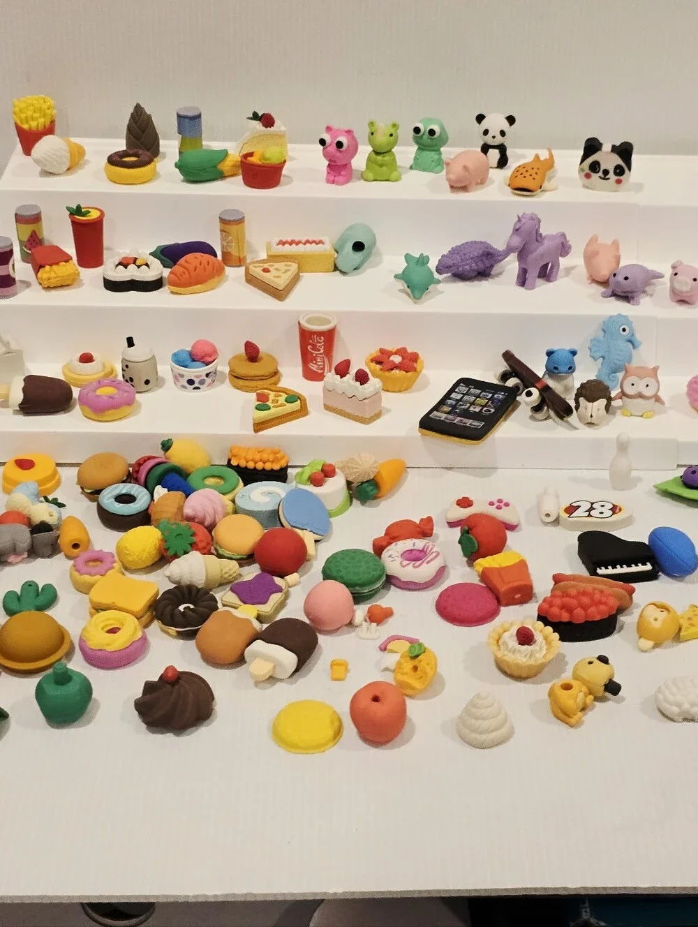 3D Puzzle Food and Animal Eraser Set