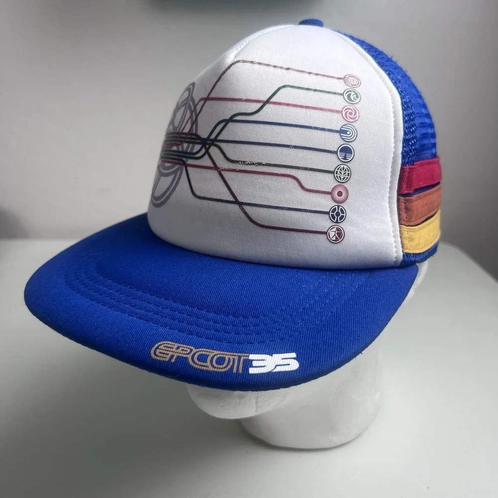 Epcot 35 Walt Disney World Retro Hat 35th Anniversary 2017 Disney Parks Snapback