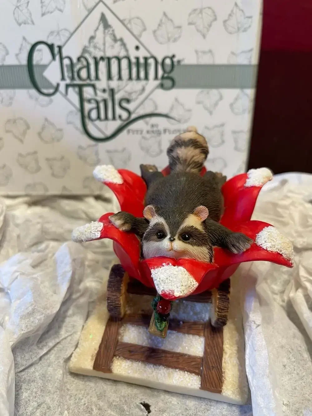Charming Tails by Fitz and Floyd 'Reginald's Choo-Choo Ride' Figurine 87/620