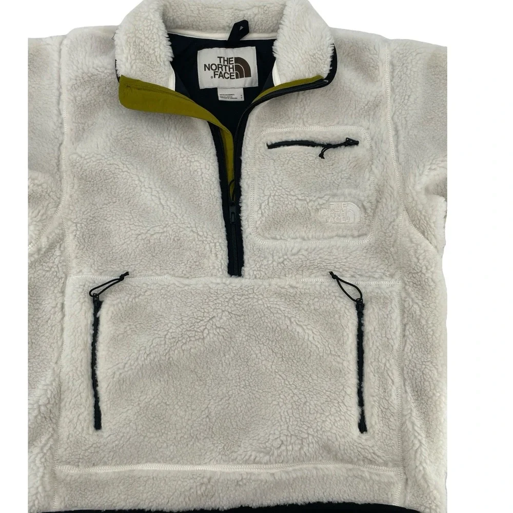 The North Face Fleece Pullover Dunraven Sherpa Small White Excellent