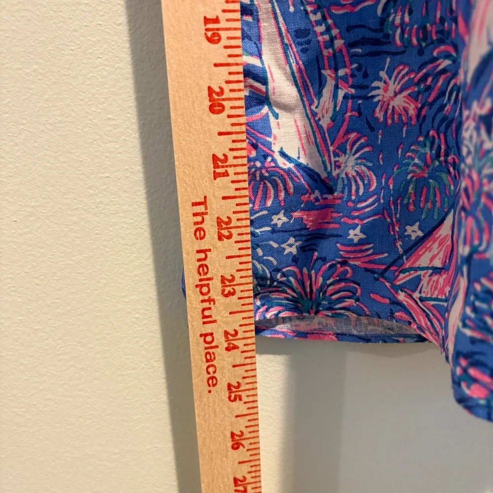 Lilly Pulitzer smocked sleeves elasticized