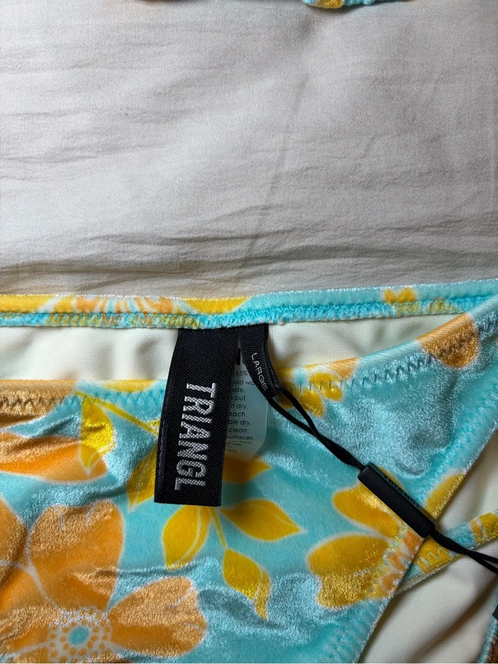 triangl swimwear velvet textured