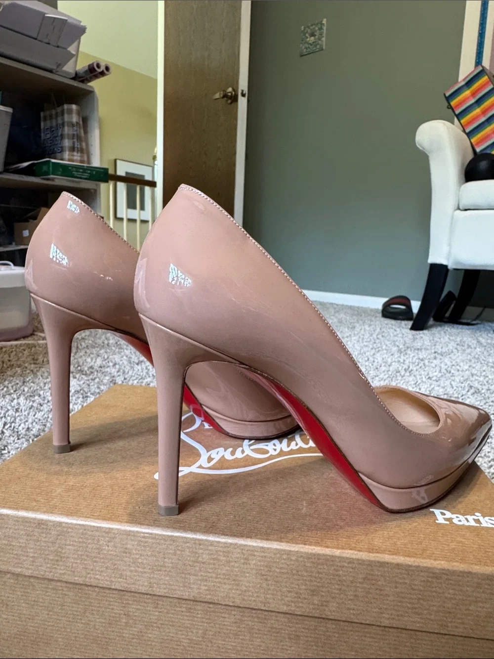 Christian Louboutin glossy patent