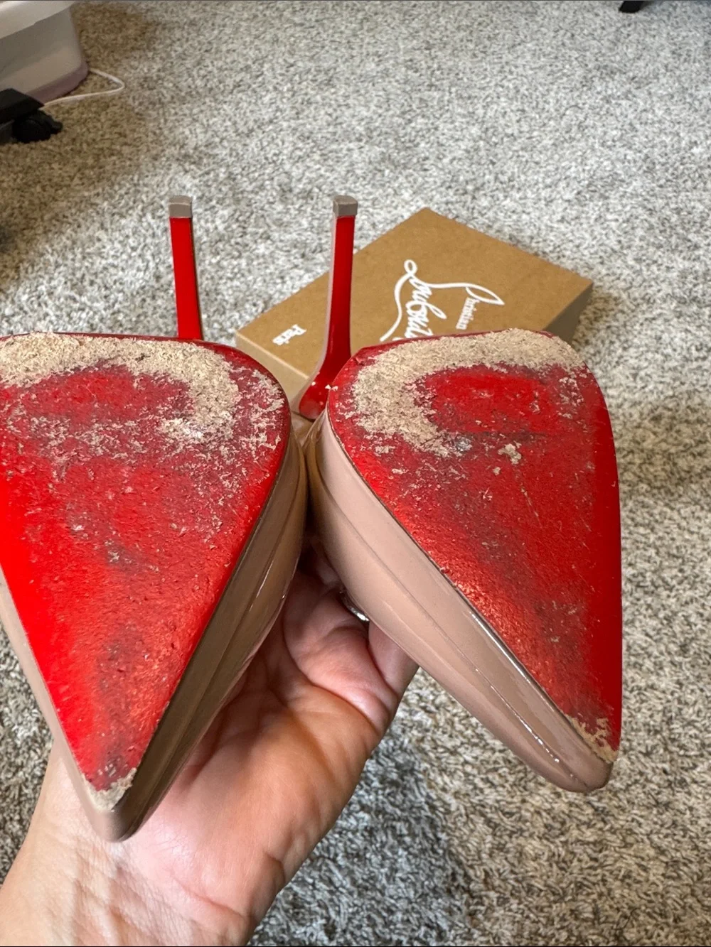 Christian Louboutin glossy patent