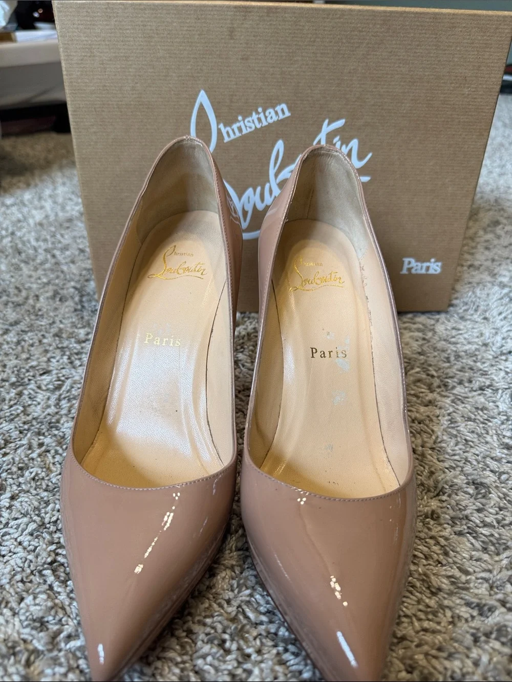 Christian Louboutin glossy patent