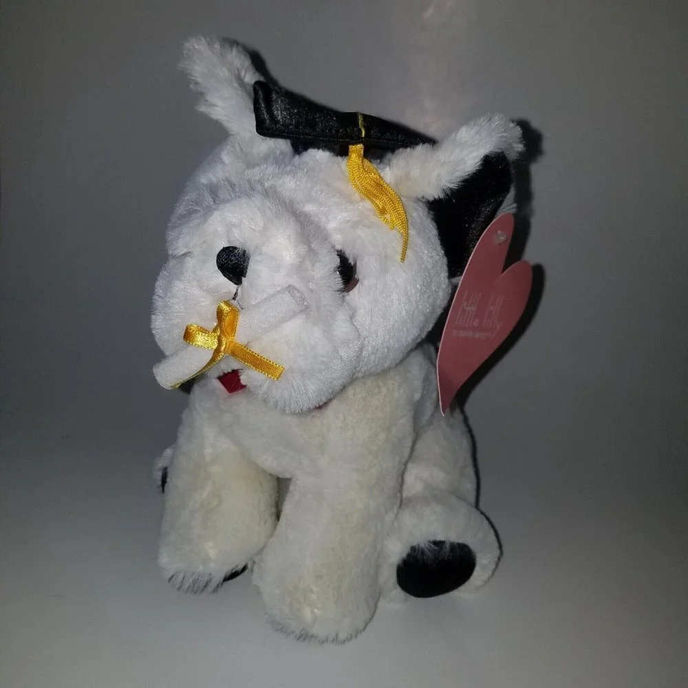 Aurora Jacques Little Lilly's Max Graduation Bulldog Puppy Dog Plush Gift w/TAG