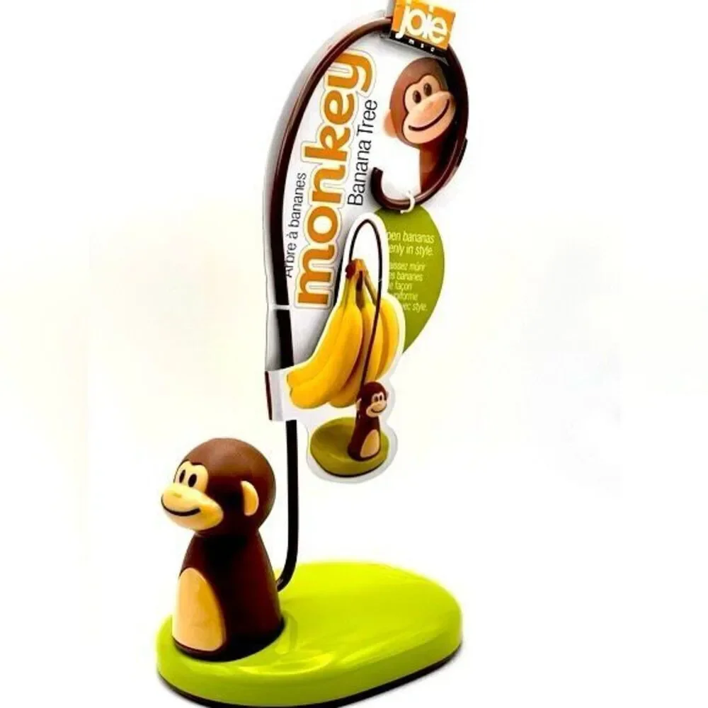 NWT Gorgeous Rare Joie Monkey Banana Tree Hanger Base with Hanging Hook VHTF