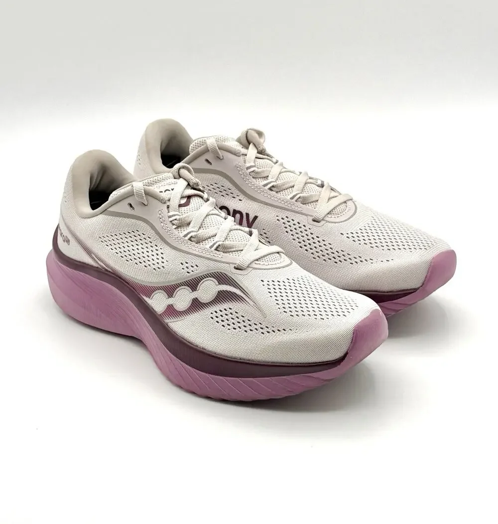 Saucony Kinvara 15 Purple Grey Running Shoes Women's Size 8 - S10967-240 - VGC