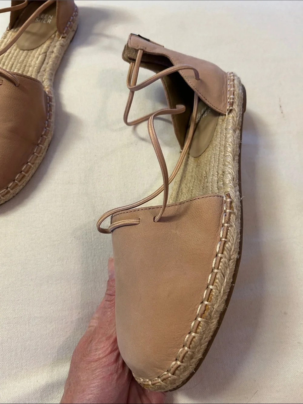 Eileen Fisher leather espadrille