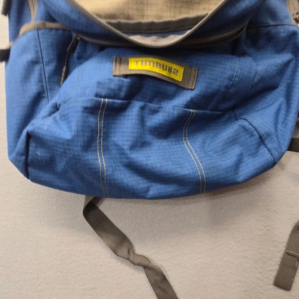 Timbuk2 Laptop Backpack Blue Ripstop Travel‎ Commuter Bag with Bottle Opener