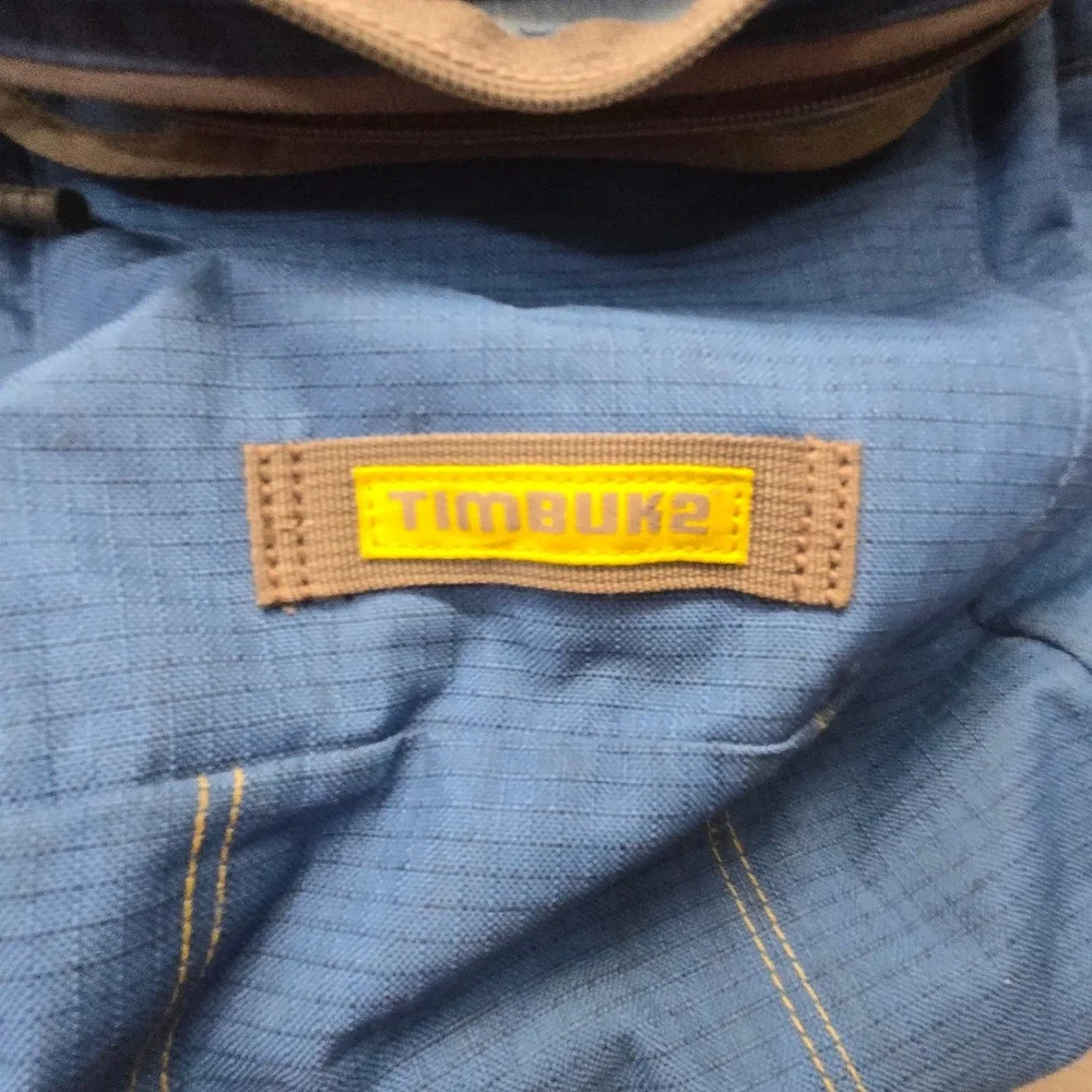 Timbuk2 Laptop Backpack Blue Ripstop Travel‎ Commuter Bag with Bottle Opener