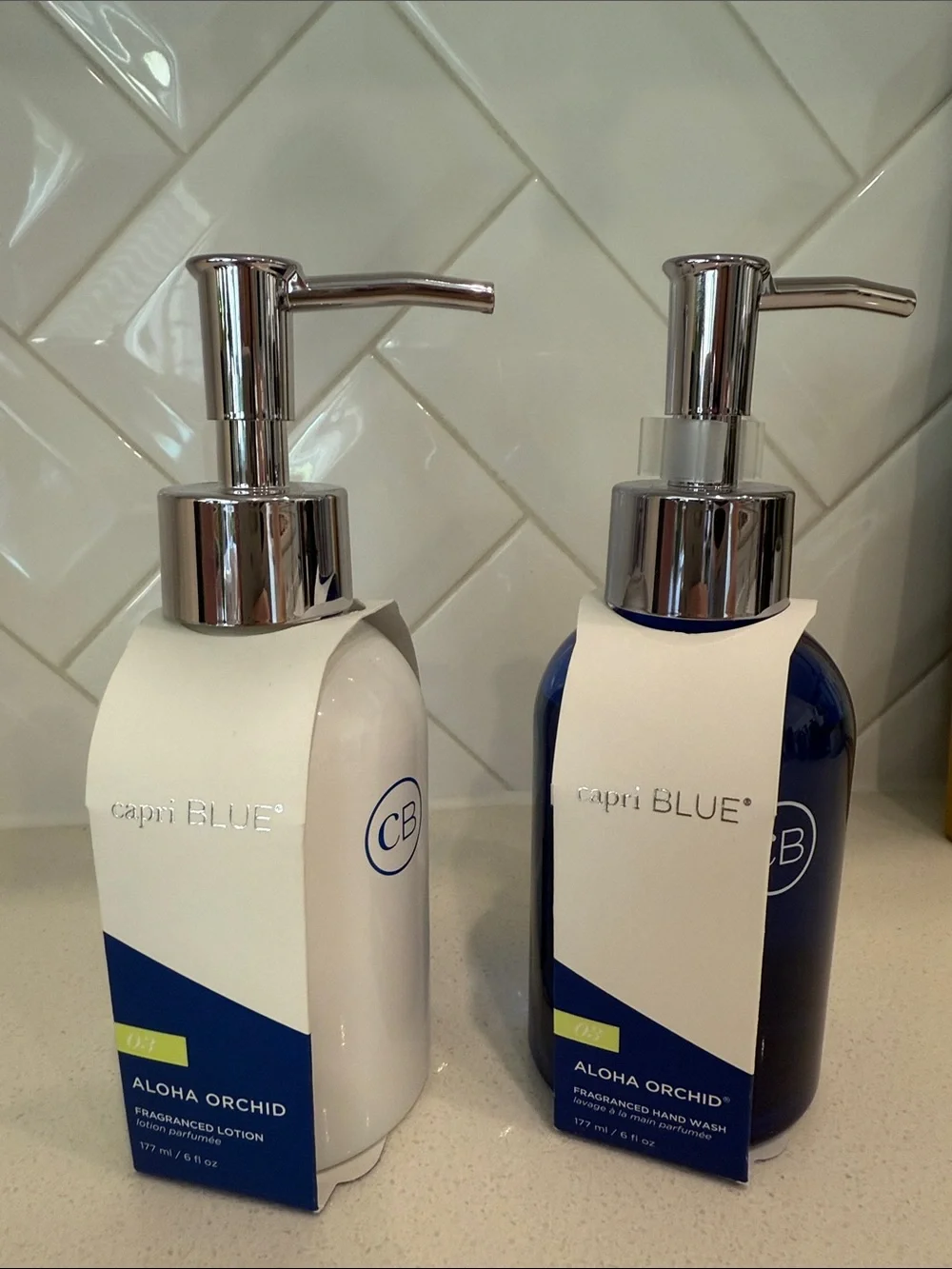 Capri Blue fragranced Hand Wash & Lotion Set ~ Aloha Orchid