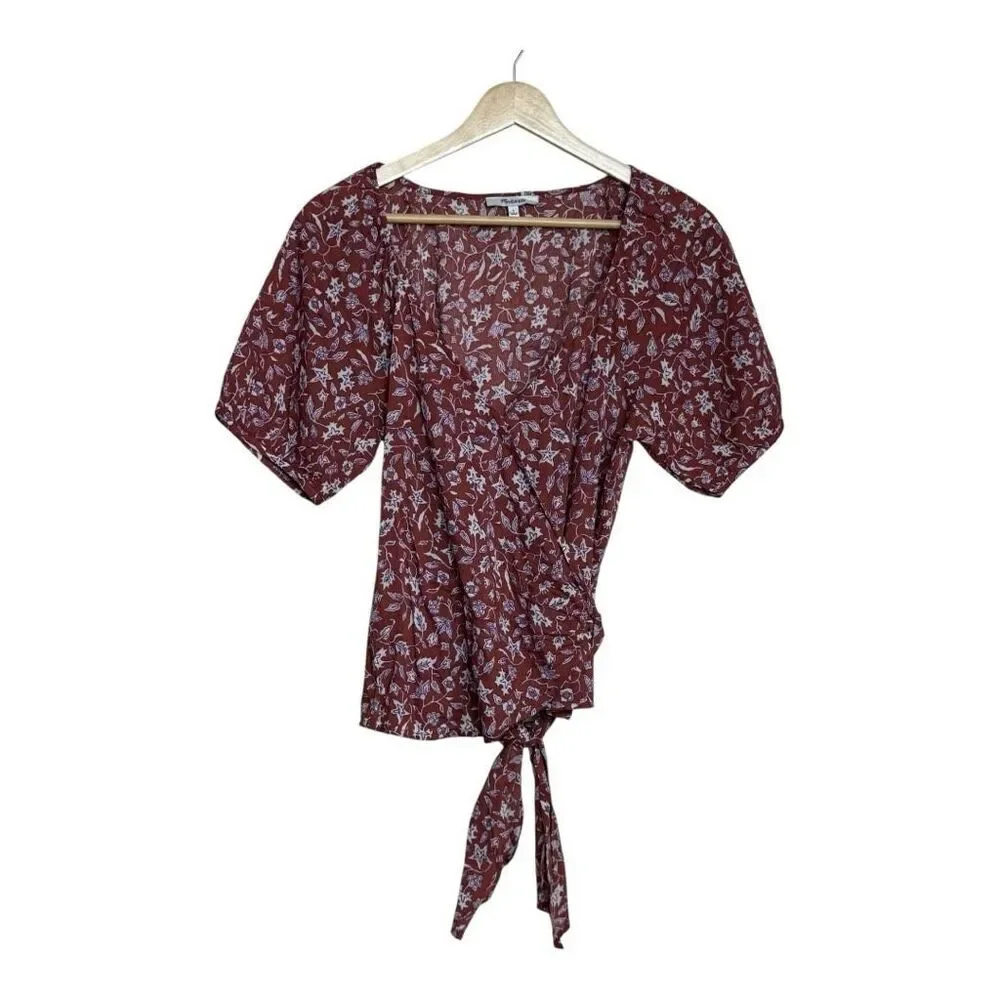Madewell puff batik wrap