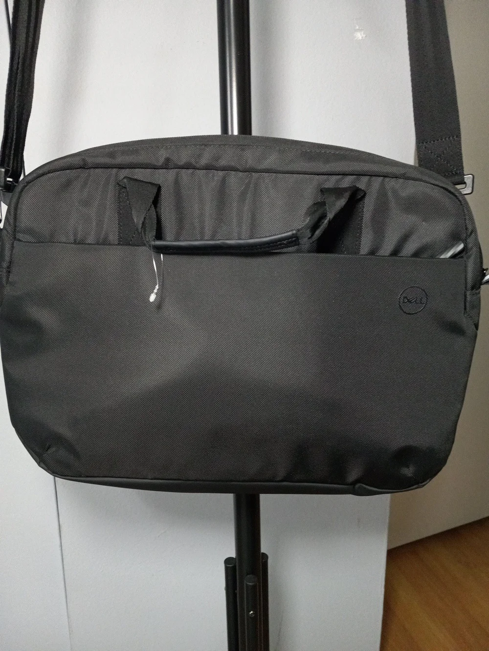 Dell Laptop Black Men's Crossbody Shoulder Bag - Minimal Office Messenger