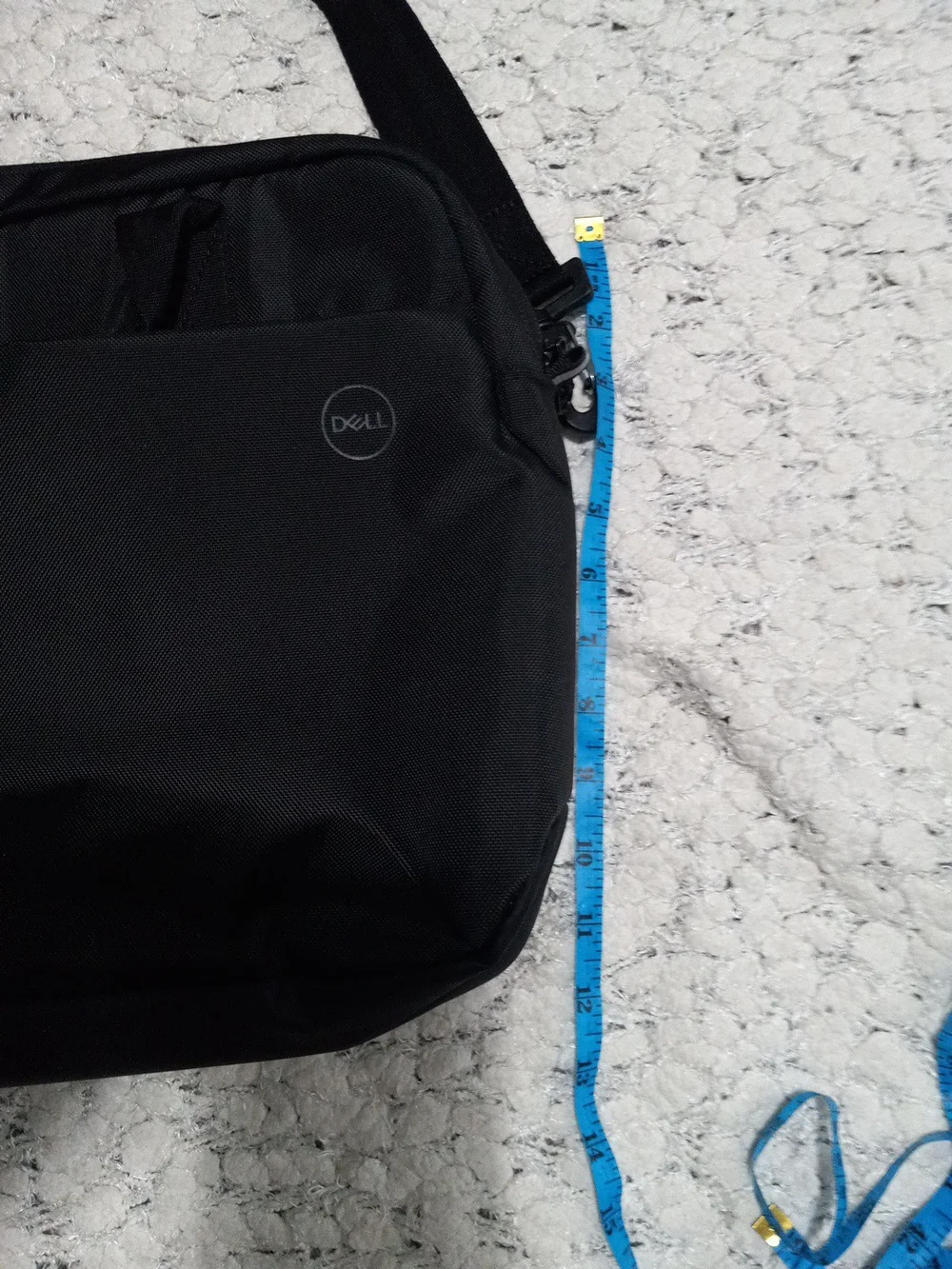 Dell Laptop Black Men's Crossbody Shoulder Bag - Minimal Office Messenger