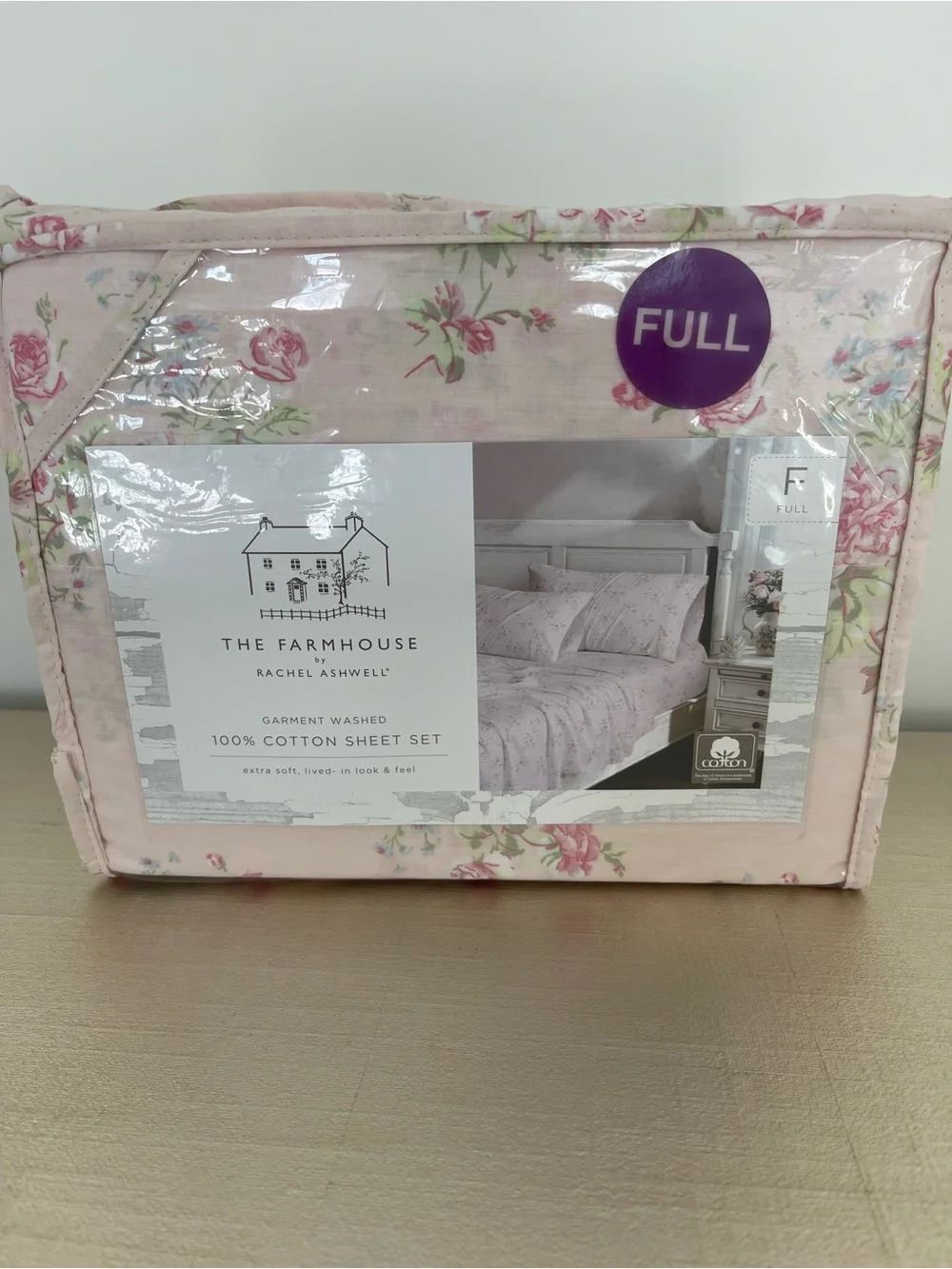 🌺The Farm House by Rachel Ashwell Full Size 💯 Cotton Floral Sheet Set NWT