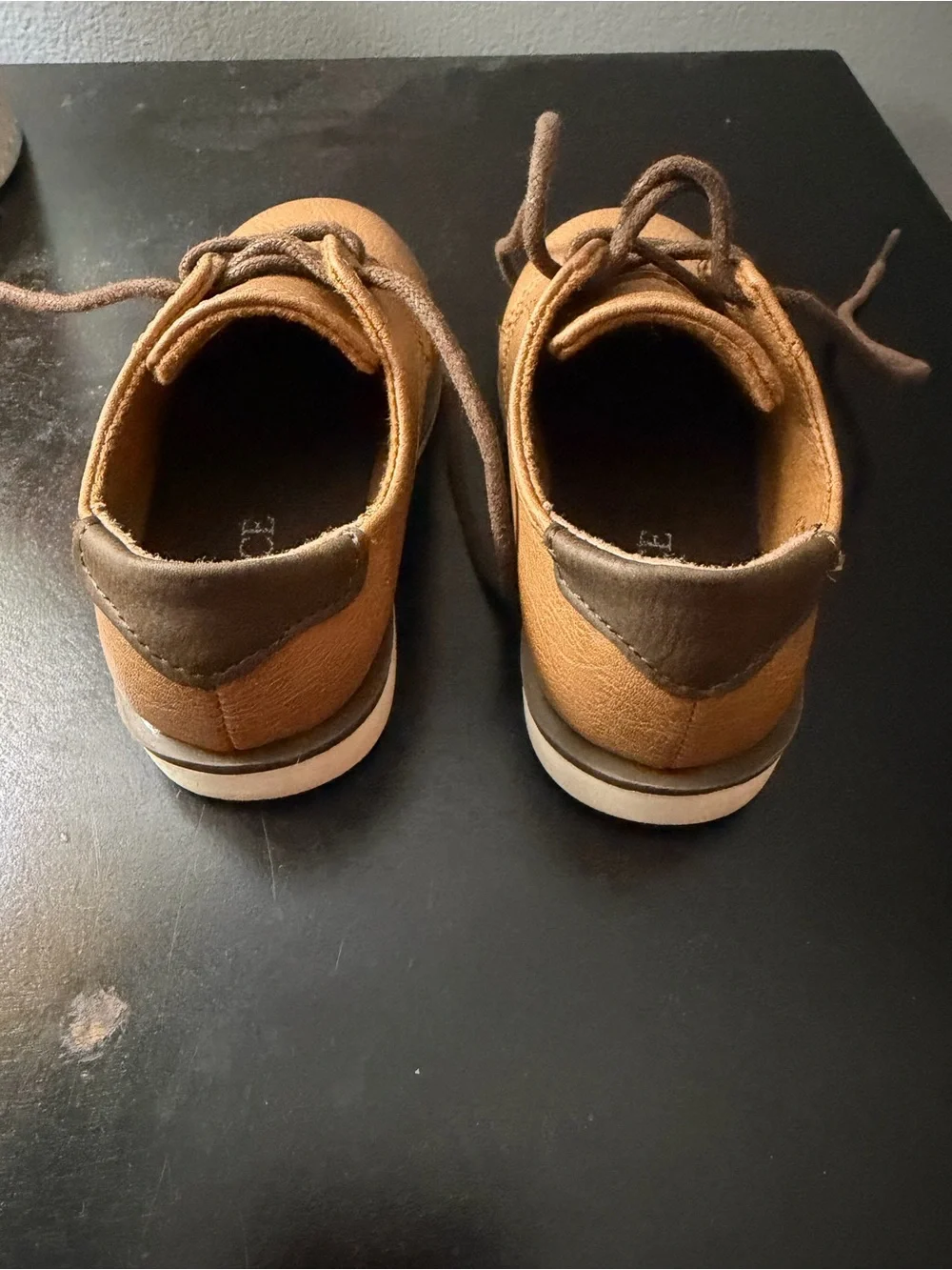 Classic Brown Toddler Lace-Up Shoes