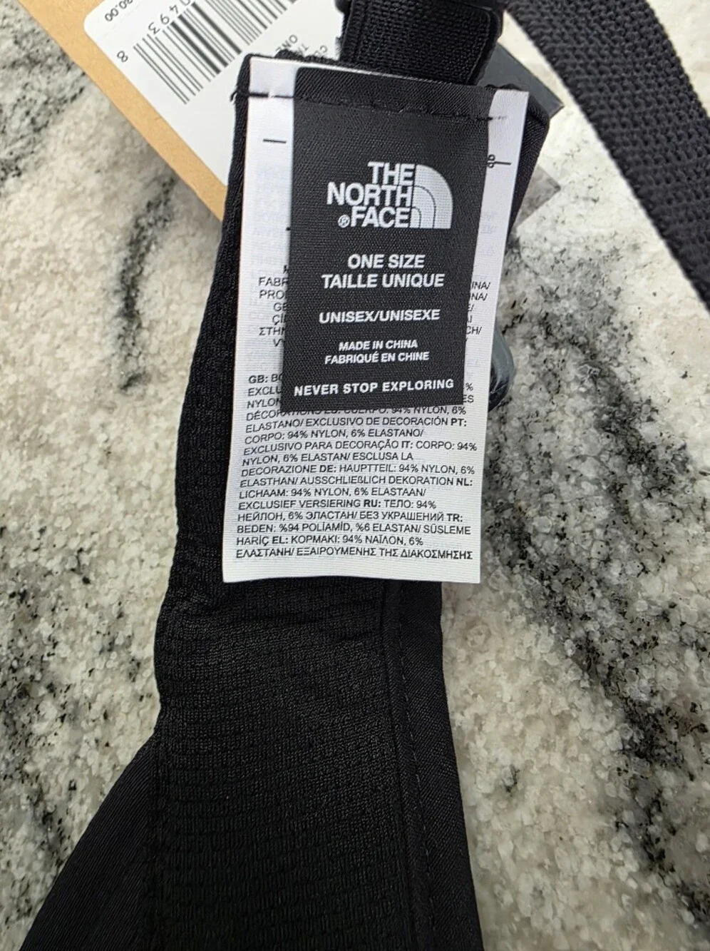 The North Face fit fabric