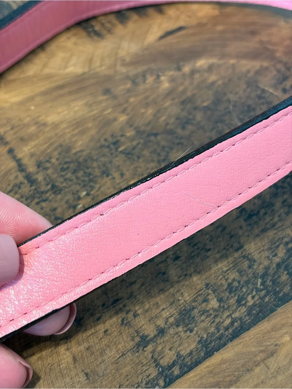 N/A pink leather