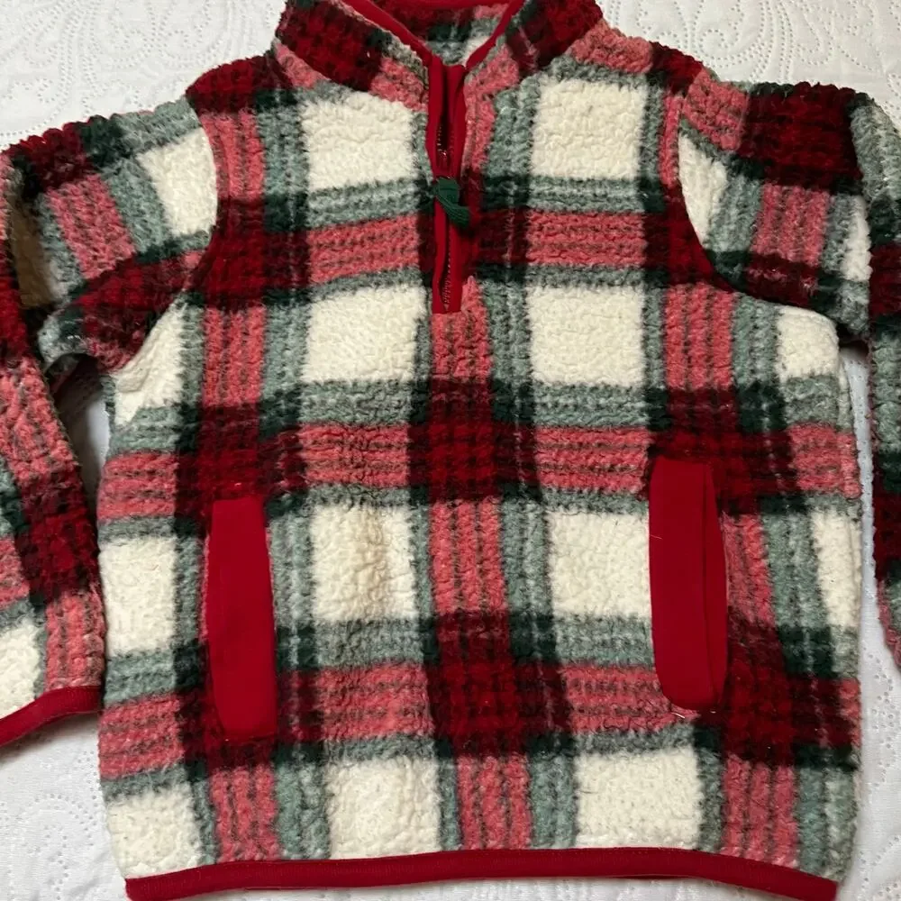 Gymboree plaid sherpa