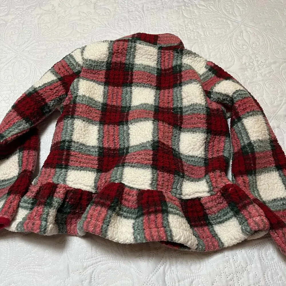 Gymboree plaid sherpa