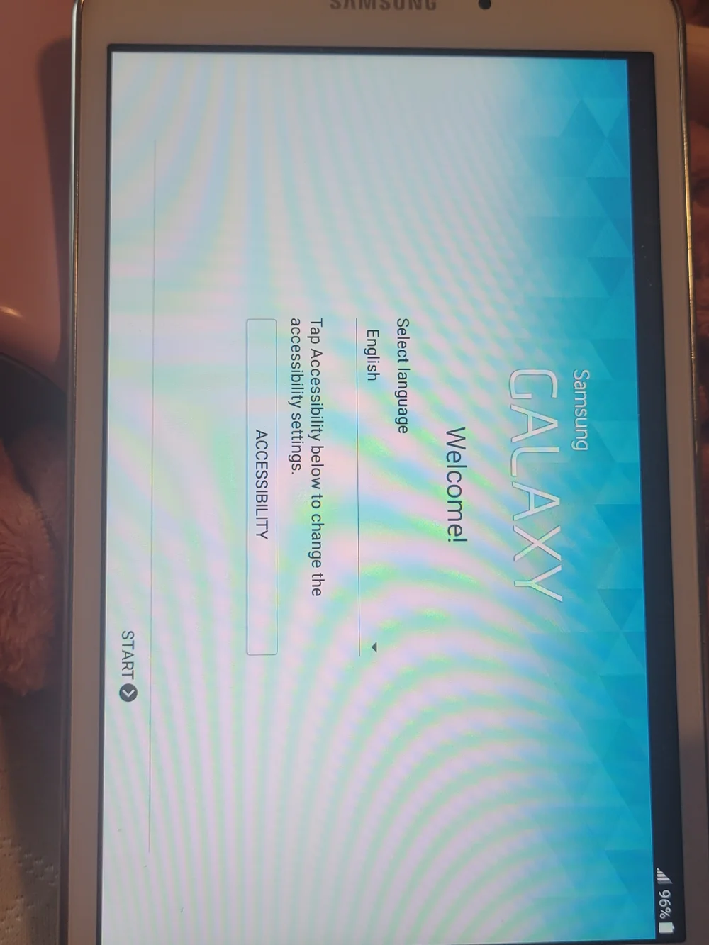 Samsung White Tablet