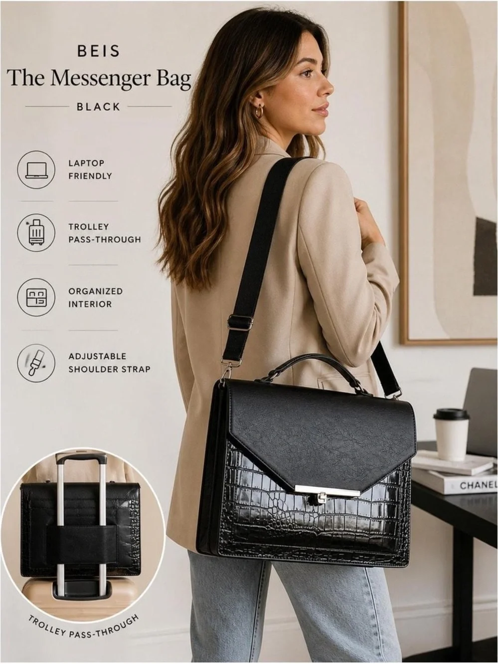 BEIS sleek black