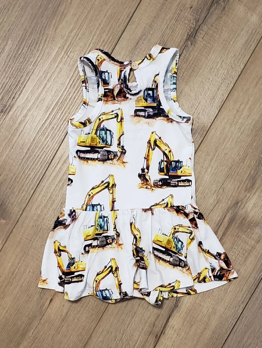 Bums & Roses Load & Behold Racer Back Ruffle Dress Size 6-12 Months