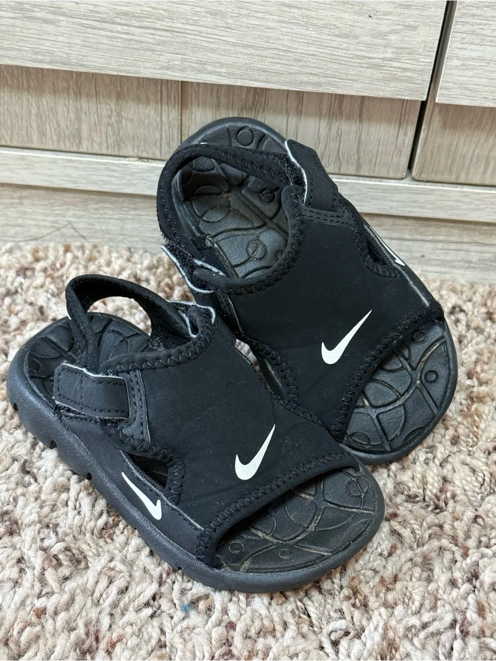Nike Sunray Protect 2 TD Black Sandals – Size 5C/18-24month (EUC)