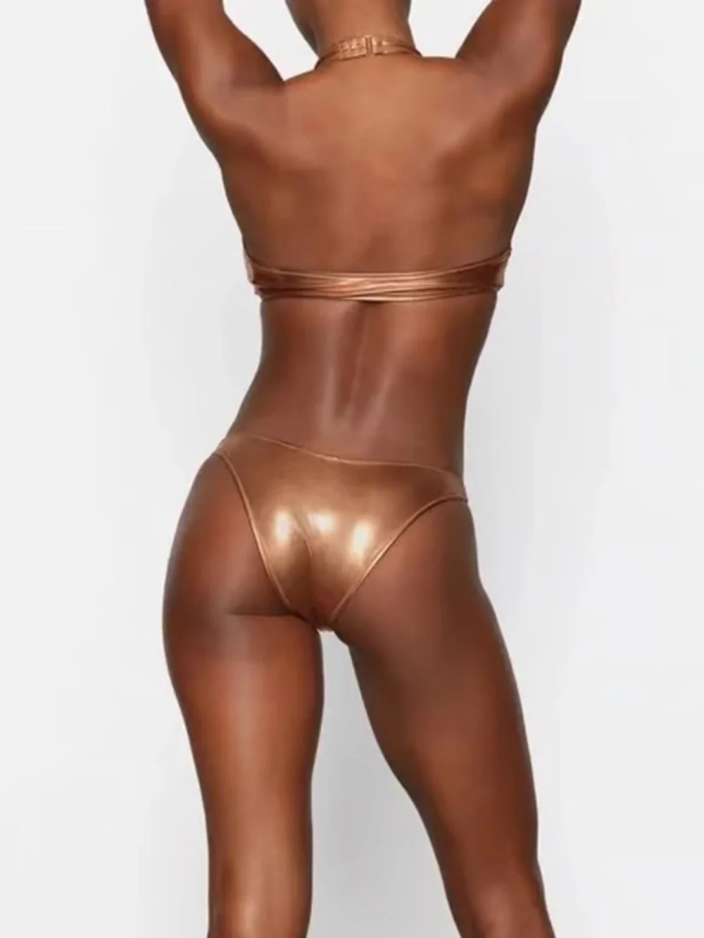 SKIMS halter monokini