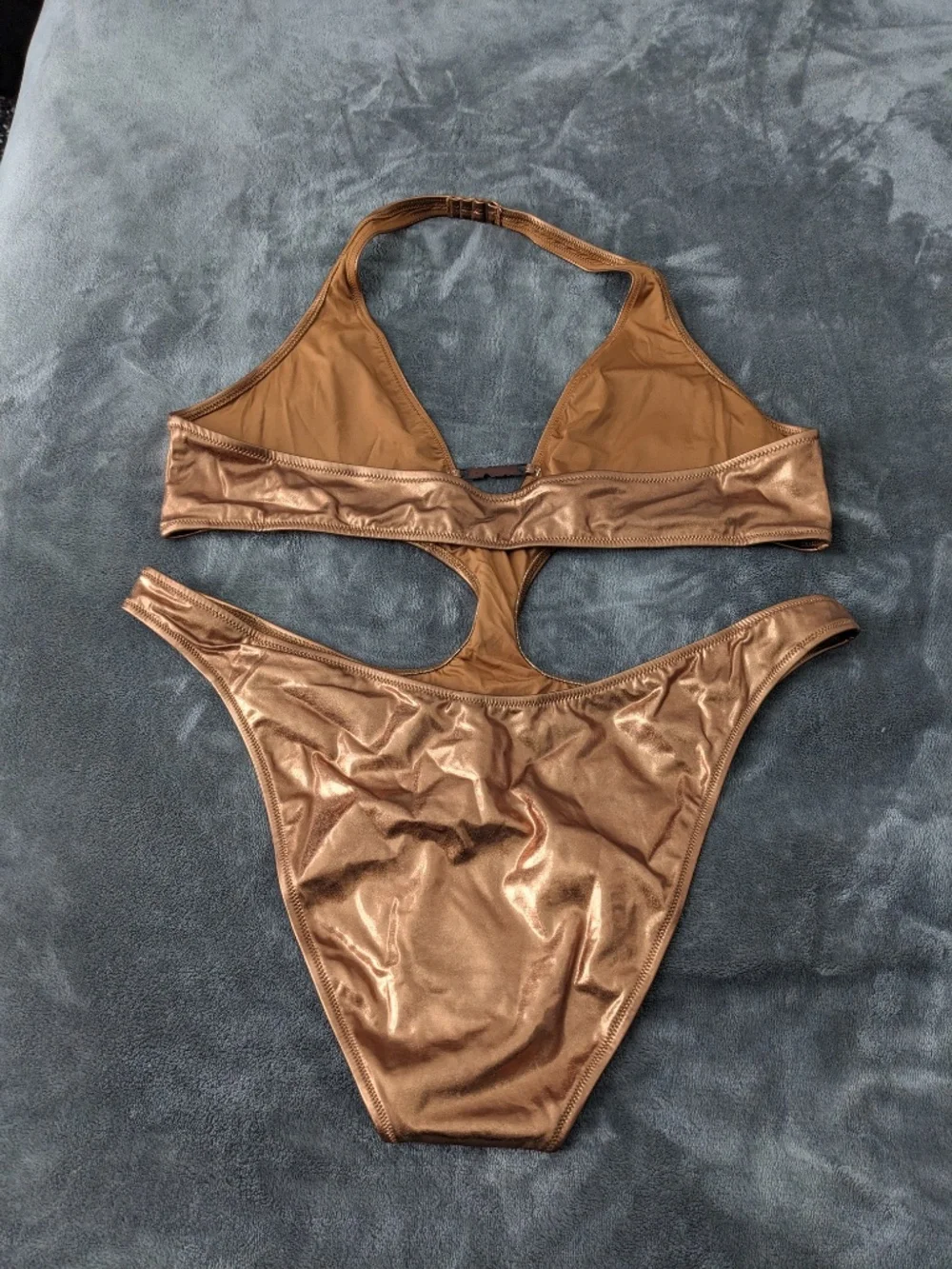 SKIMS halter monokini