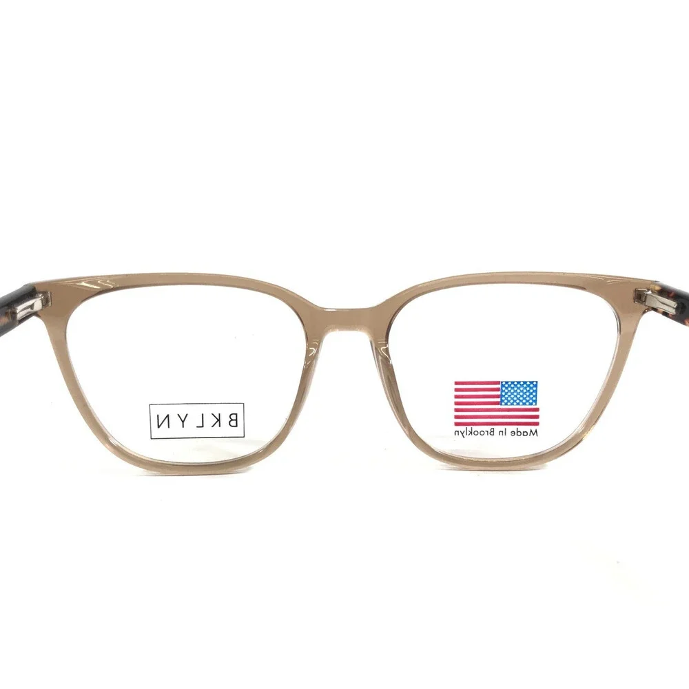 BKLYN Eyeglasses Frames PARK SLOPE CRYTN Crystal Clear Tan Cat Eye 54-18-142