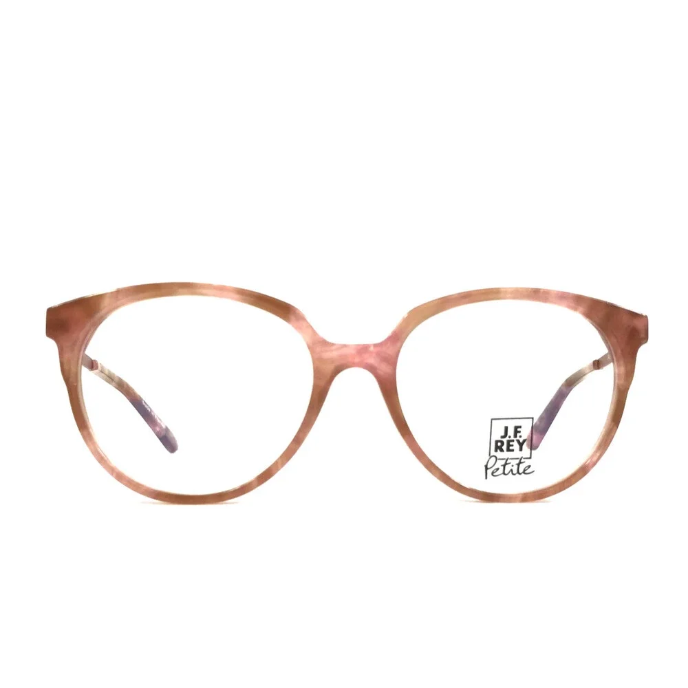 J.F. Rey Petite Eyeglasses Frames PA101 8069 Demi Pink Blush Cream 49-16-140
