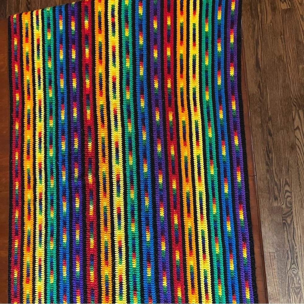 Handmade crochet afghan