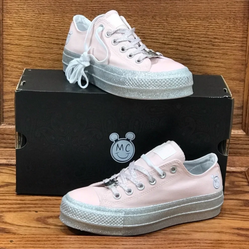 Converse X Miley Cyrus CTAS Lift Ox Pink‎ Dogwood White Silver Platform