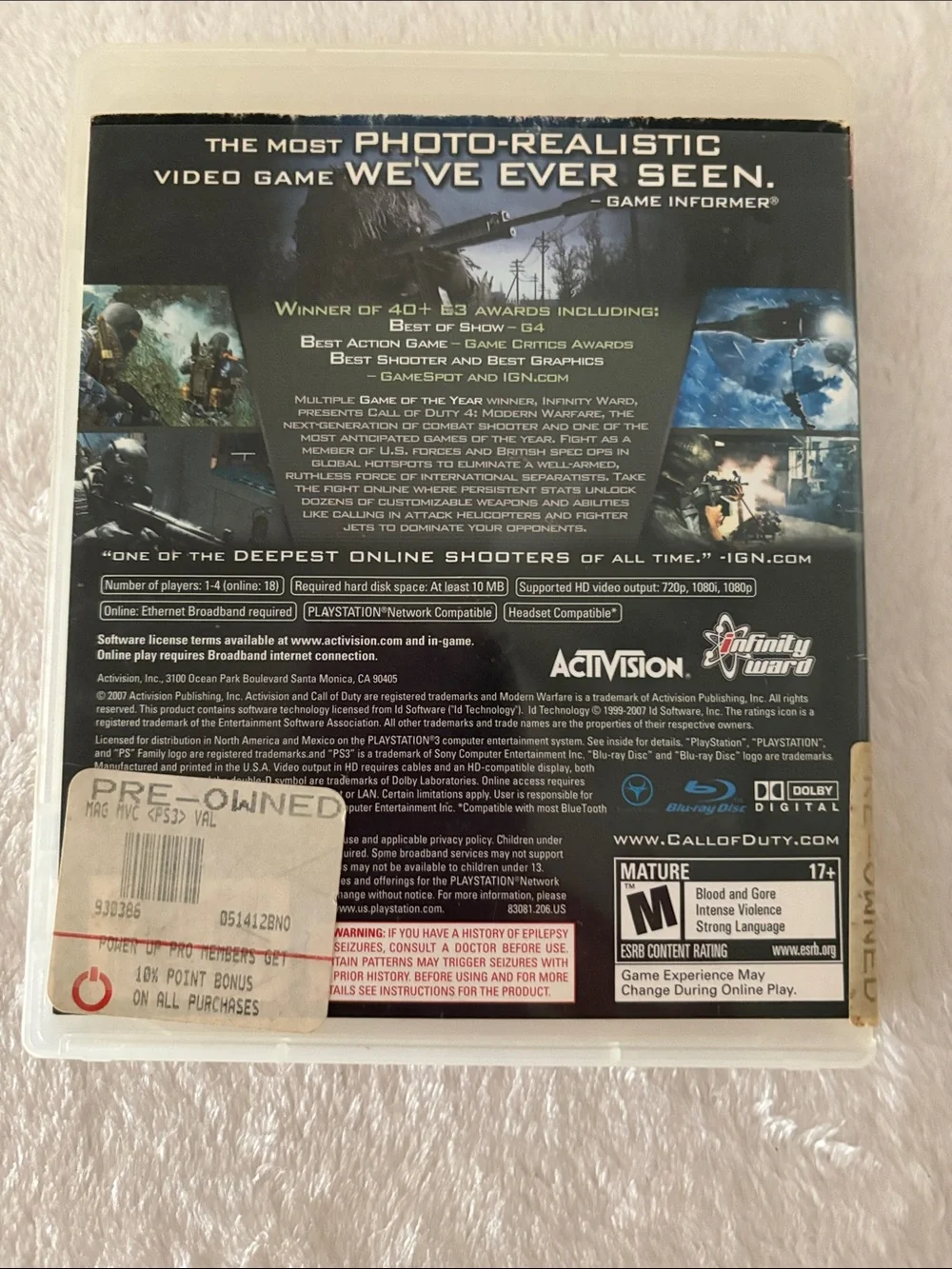Activision authentic call