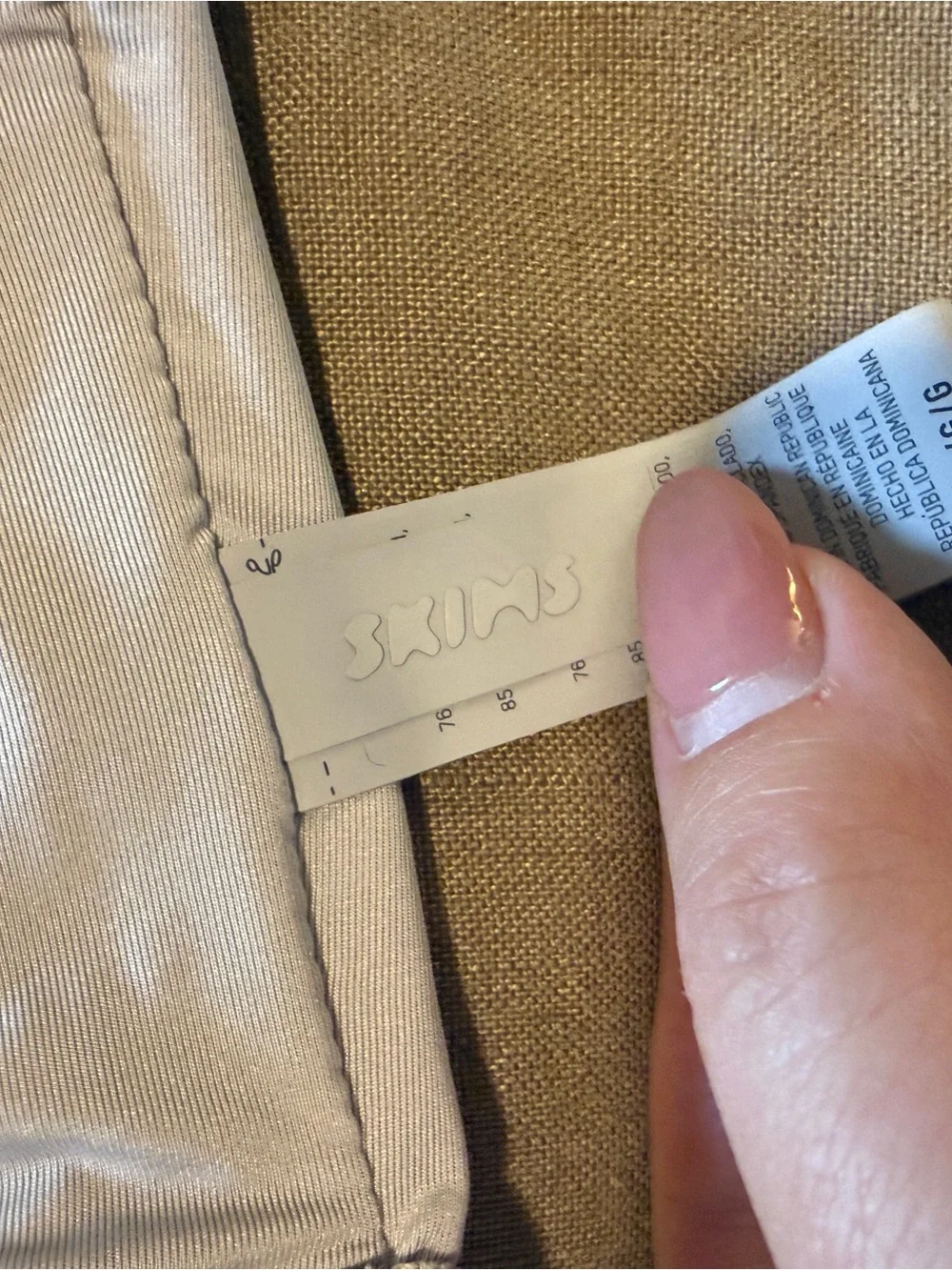 SKIMS strapless swim