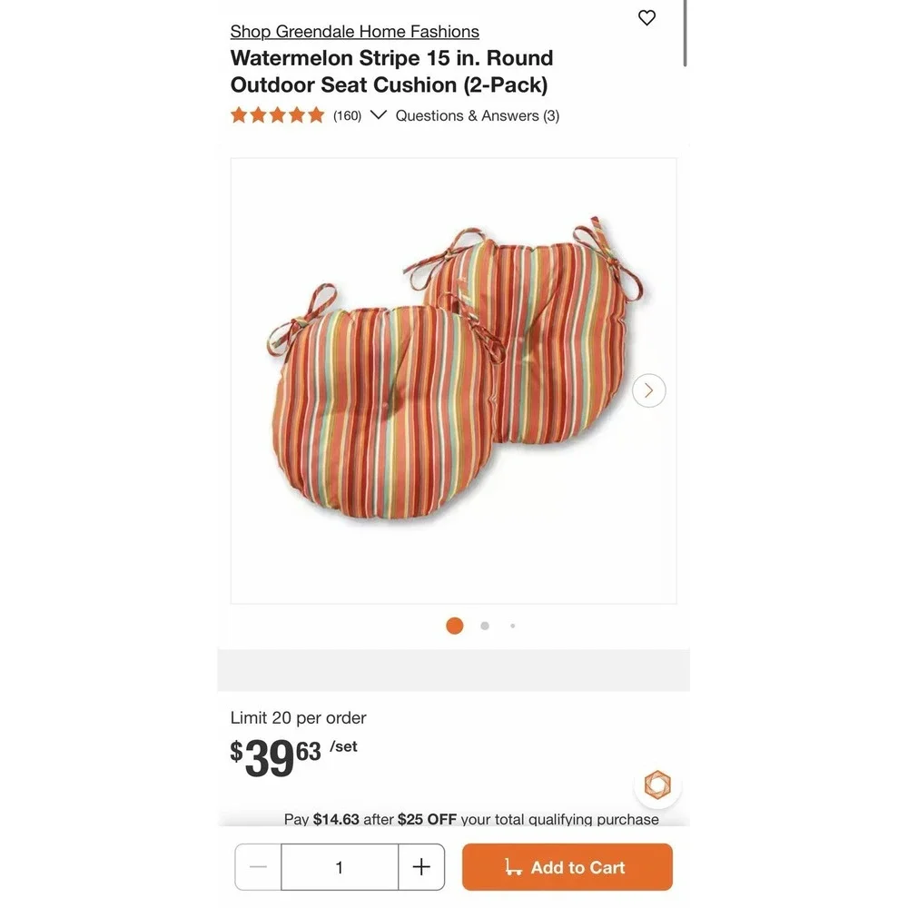 Home Depot bistro chair