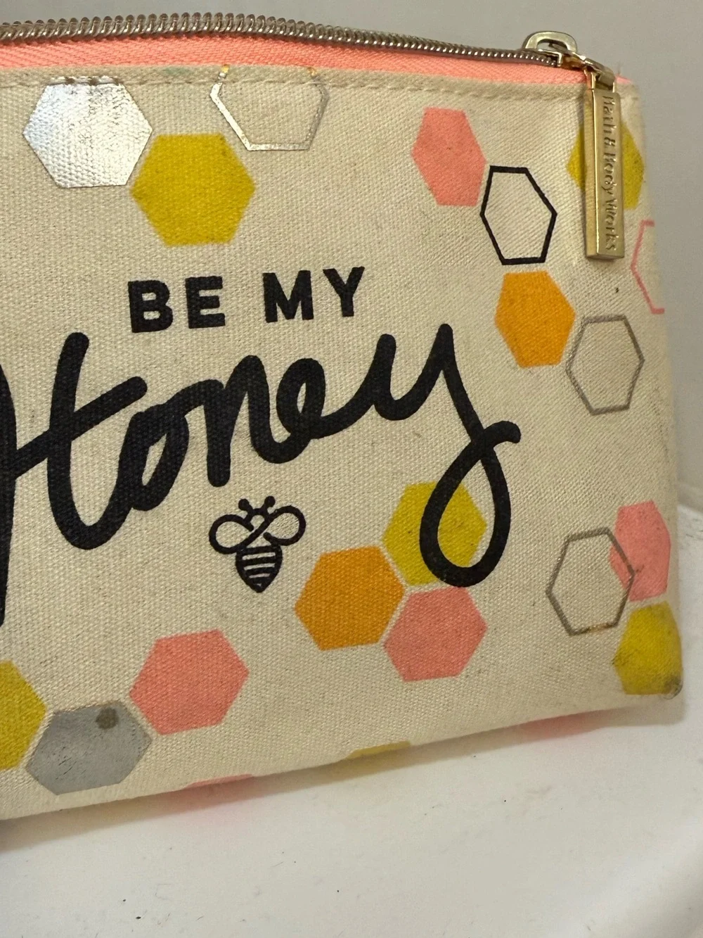 Bath & Body Works canvas cosmetic