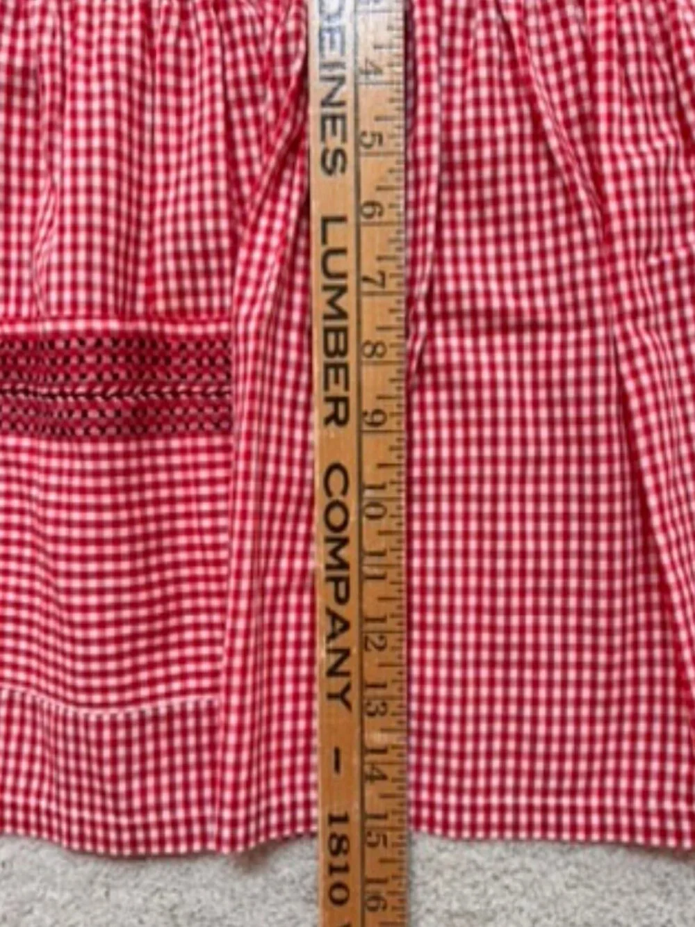 Handmade vintage red